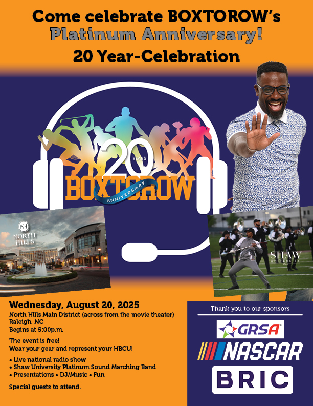 BOXTOROW 20-Year Celebration Raleigh